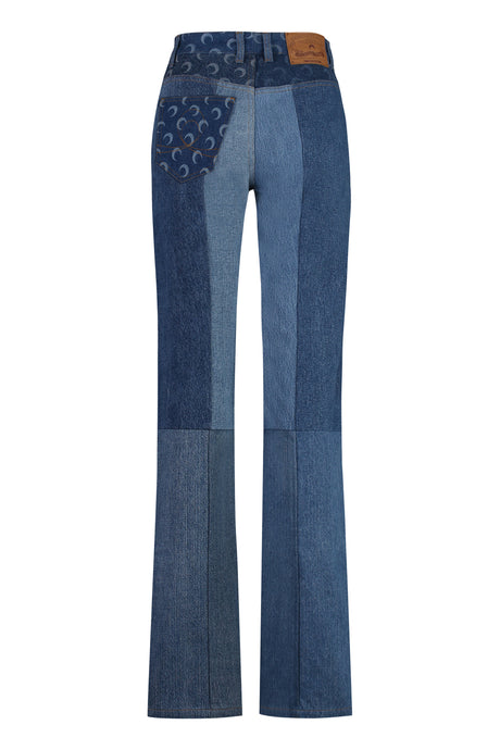Quần Jeans Ống Đứng Màu Xanh Dành Cho Nữ - FW23