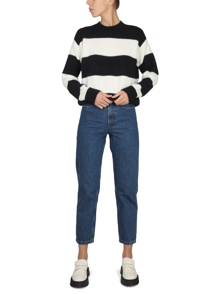 A.P.C. Cozy Striped Alpaca Blend Sweater