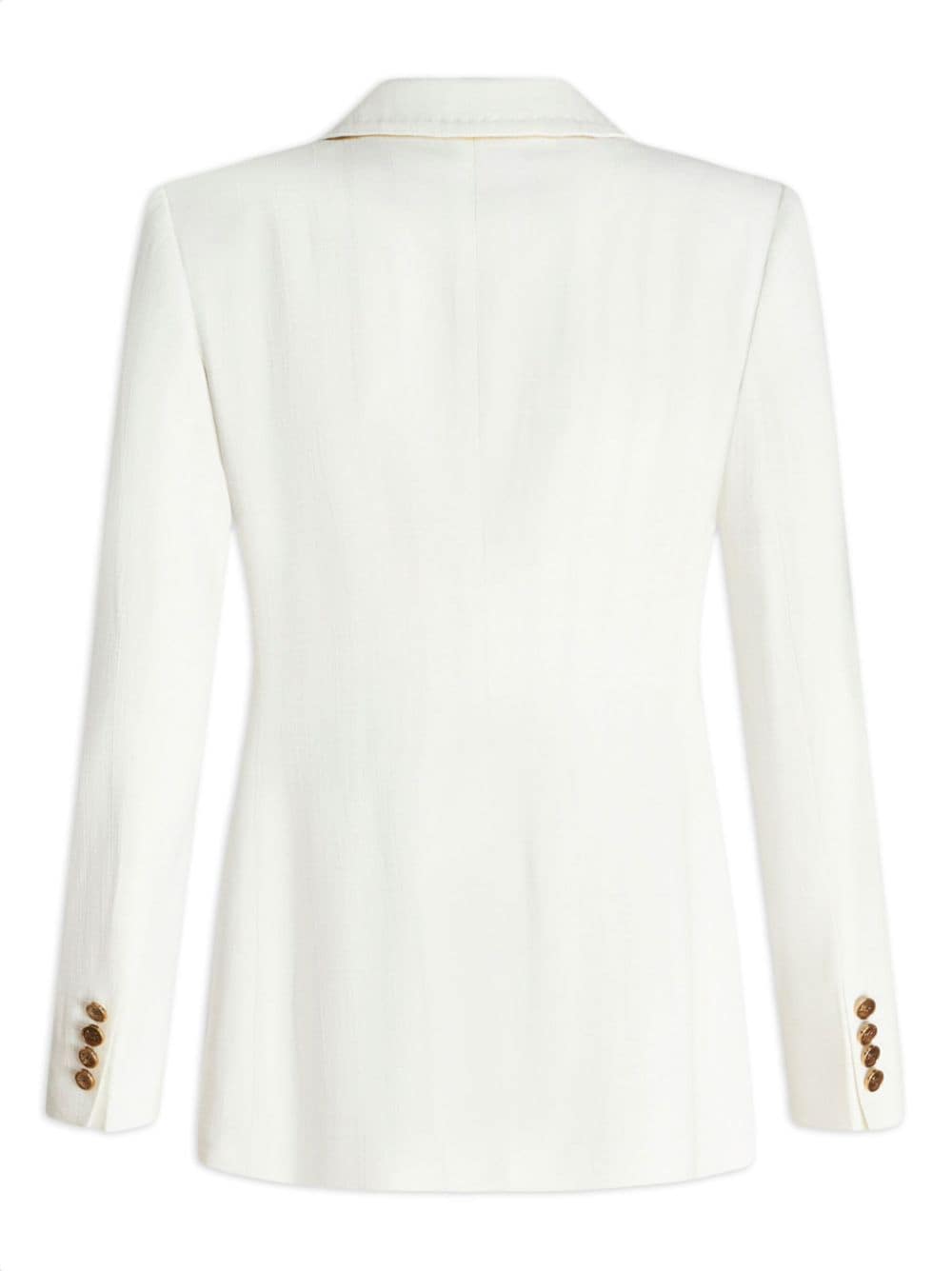 ETRO White Americana Outerwear with Golden Buttons for Women
