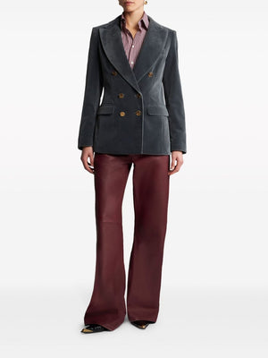 ETRO Double-Breasted Velvet Blazer for Women - Slim Fit