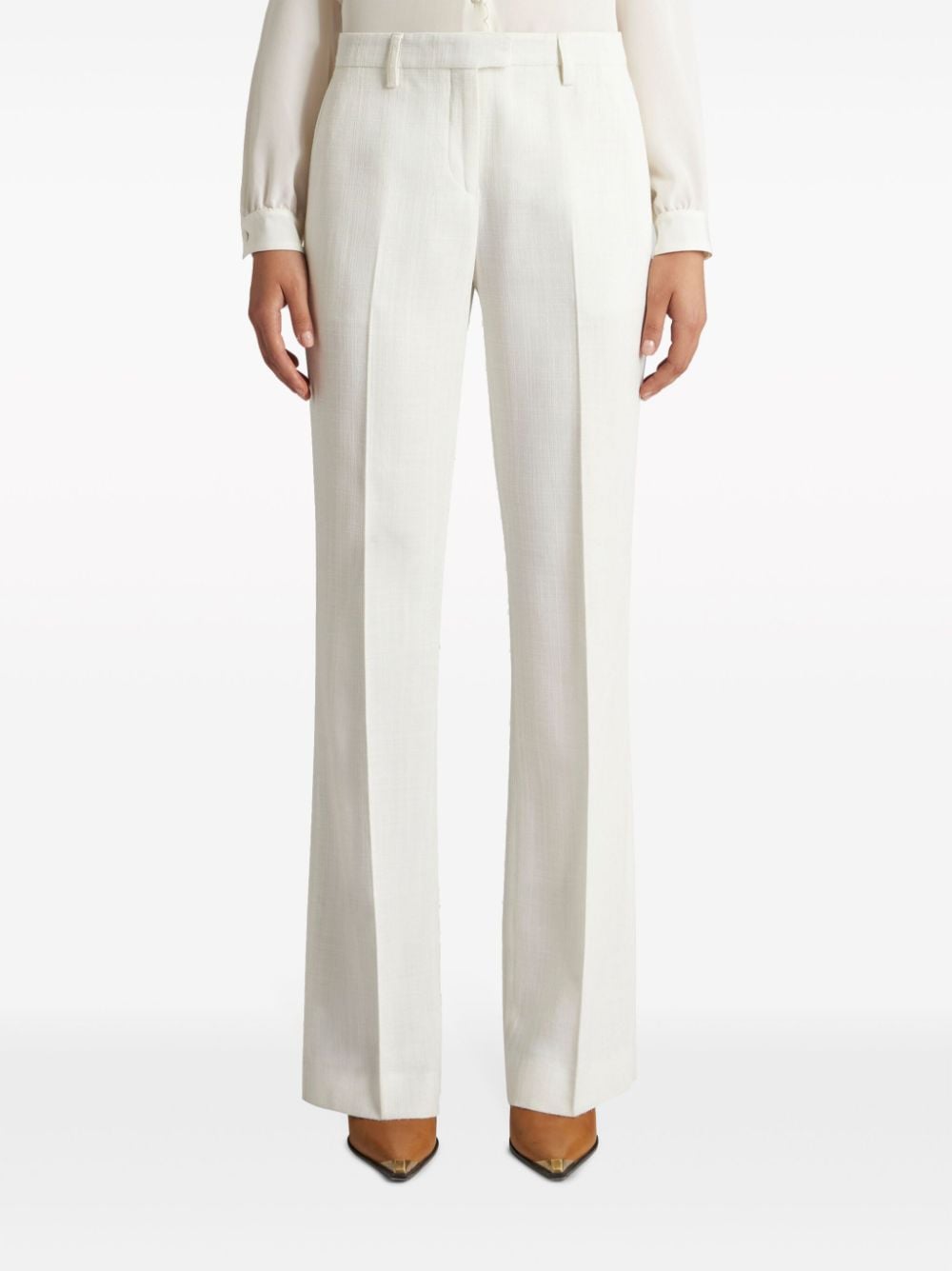 ETRO Elegant White Straight Leg Pants for Women