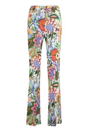 ETRO Floral Print Wide-Leg Trousers for Women: SS24 Collection