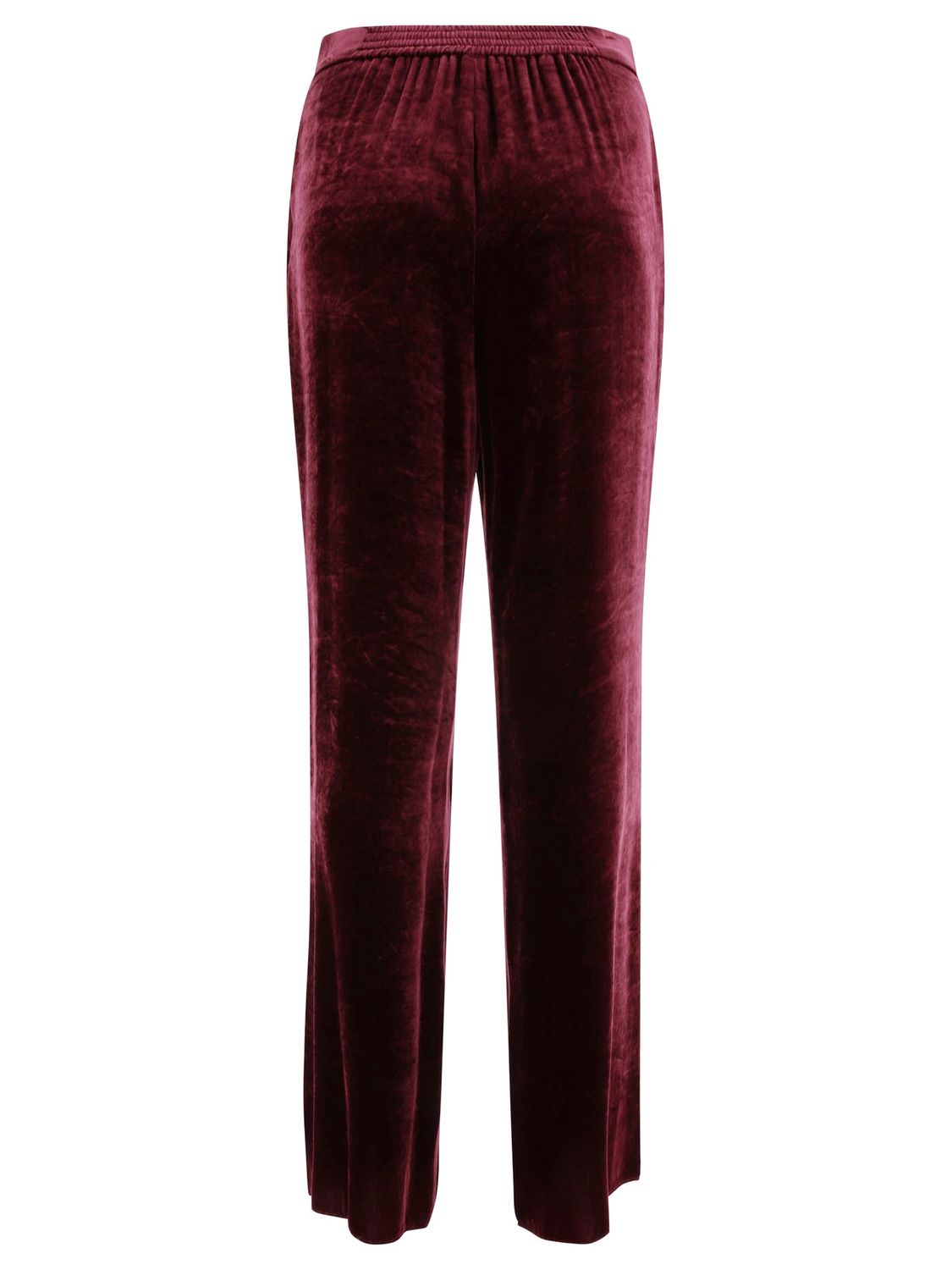 ETRO Bordeaux Velvet High-Rise Pants