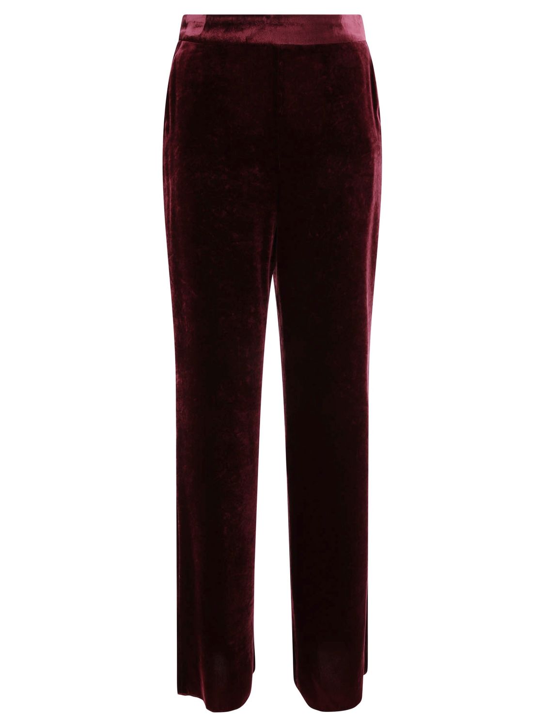 ETRO Bordeaux Velvet High-Rise Pants