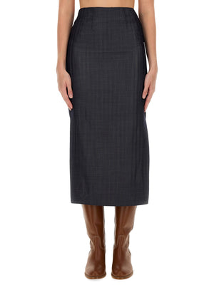 ETRO Elegant Wool Blend Pencil Skirt - Size 40 IT