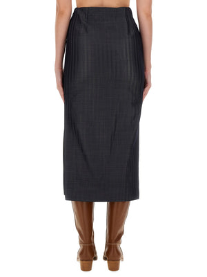 ETRO Elegant Wool Blend Pencil Skirt - Size 40 IT