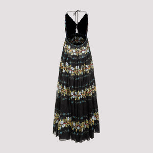 ETRO Black Cotton Long Dress for Women