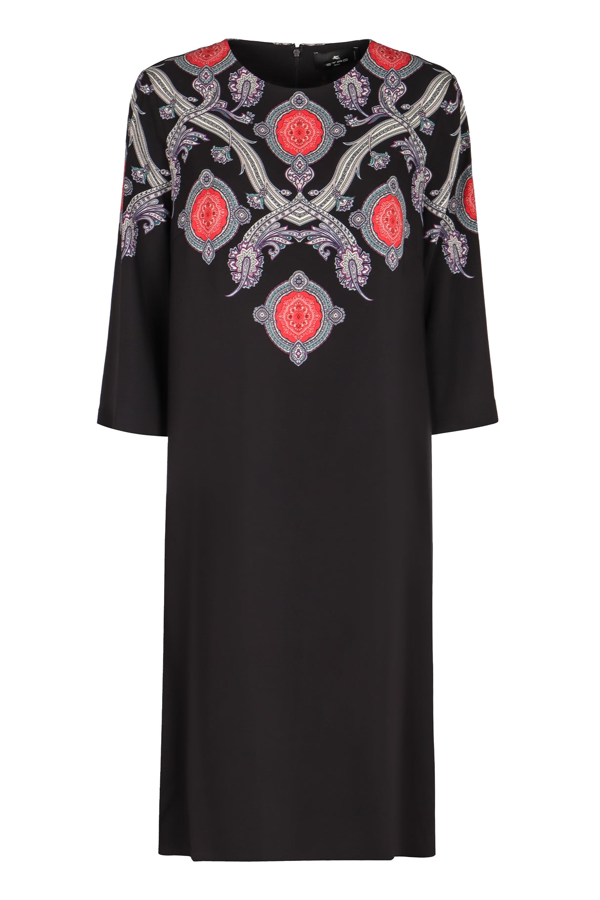 ETRO Elegant Silk-Blend Mini Dress with Pockets