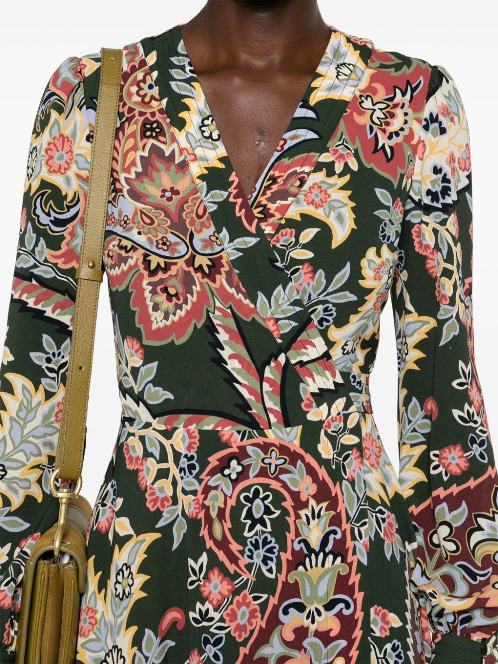 ETRO Floral Wrap Midi Dress for Women