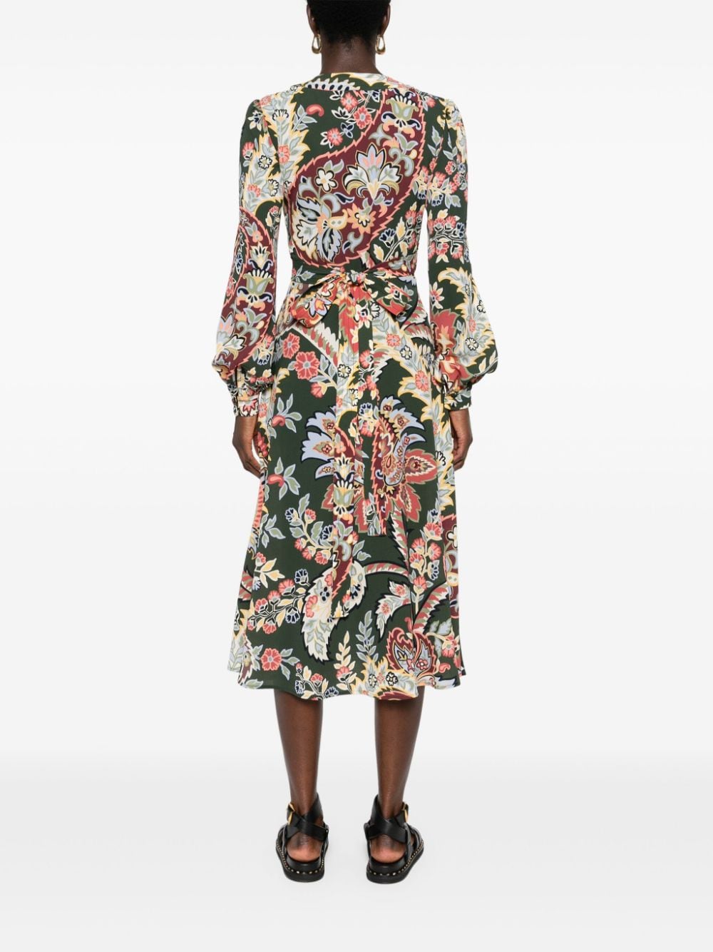 ETRO Floral Wrap Midi Dress for Women