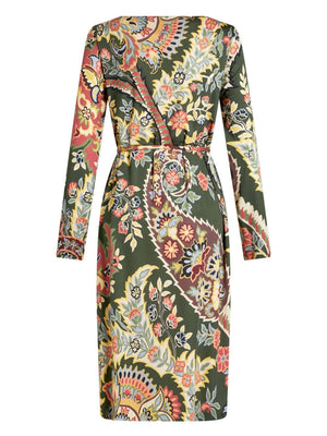 ETRO Abstract Pattern Belted Midi Dress for Women