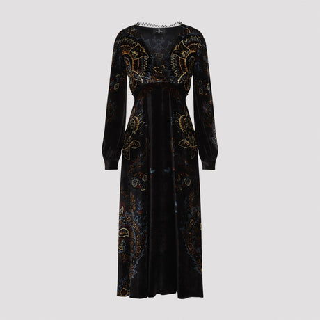 ETRO Luxurious Velvet Midi Dress for Women