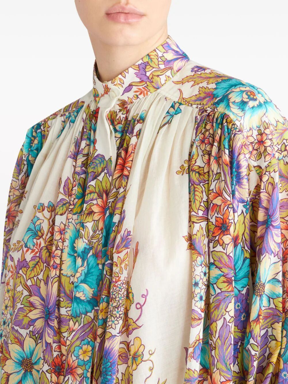 ETRO Floral Print Cotton Blouse for Women - SS24 Collection