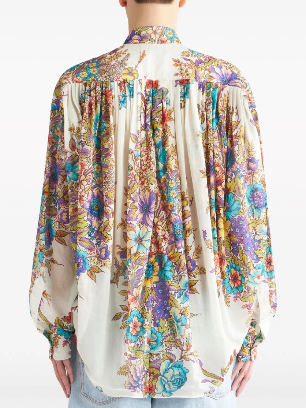 ETRO Floral Print Cotton Blouse for Women - SS24 Collection