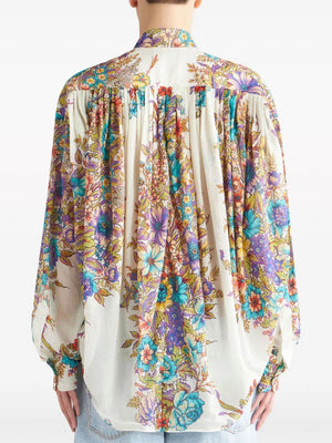 ETRO Floral Print Cotton Blouse for Women - SS24 Collection