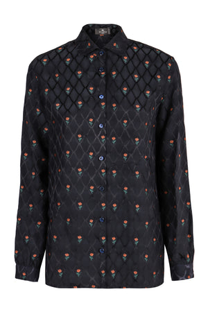 ETRO Floral Print Button-Up Shirt for Women