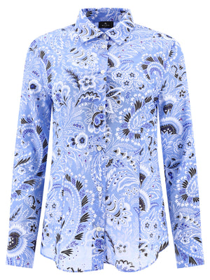 ETRO Paisley Print Cotton-Silk Blend Shirt for Women