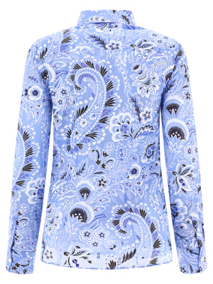 ETRO Paisley Print Cotton-Silk Blend Shirt for Women