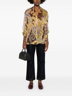 ETRO Floral Print Silk Shirt - Women’s Long Sleeves