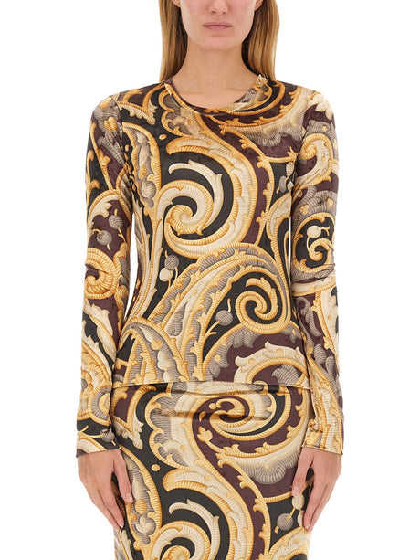 ETRO Slim Fit Paisley Print Top - Size S