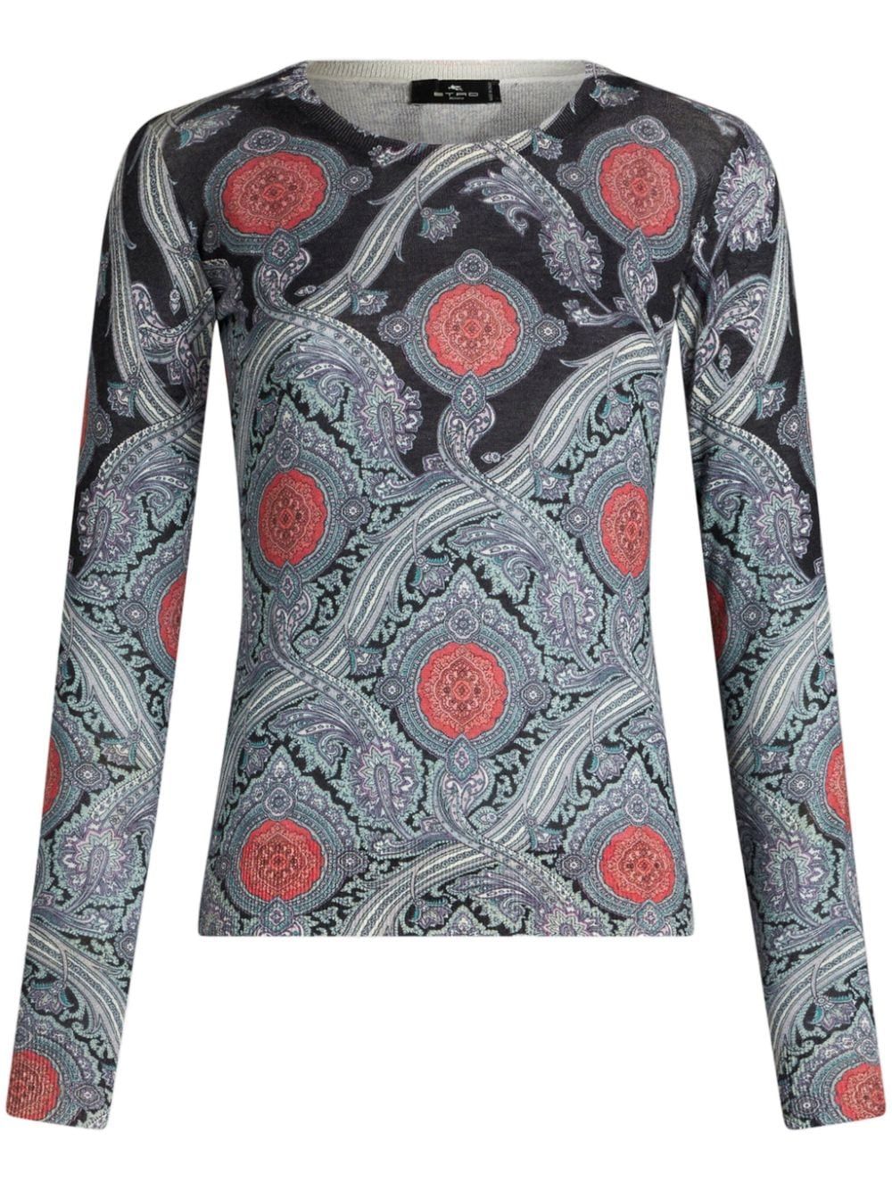 ETRO Elegant Women's T-Shirt for a Cozy Autumn