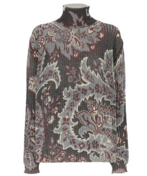 ETRO Oversized Multicolor Wool Sweater - Size 40 IT