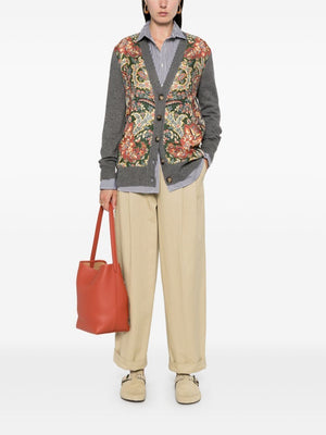 ETRO Multicolour Paisley Print Cardigan