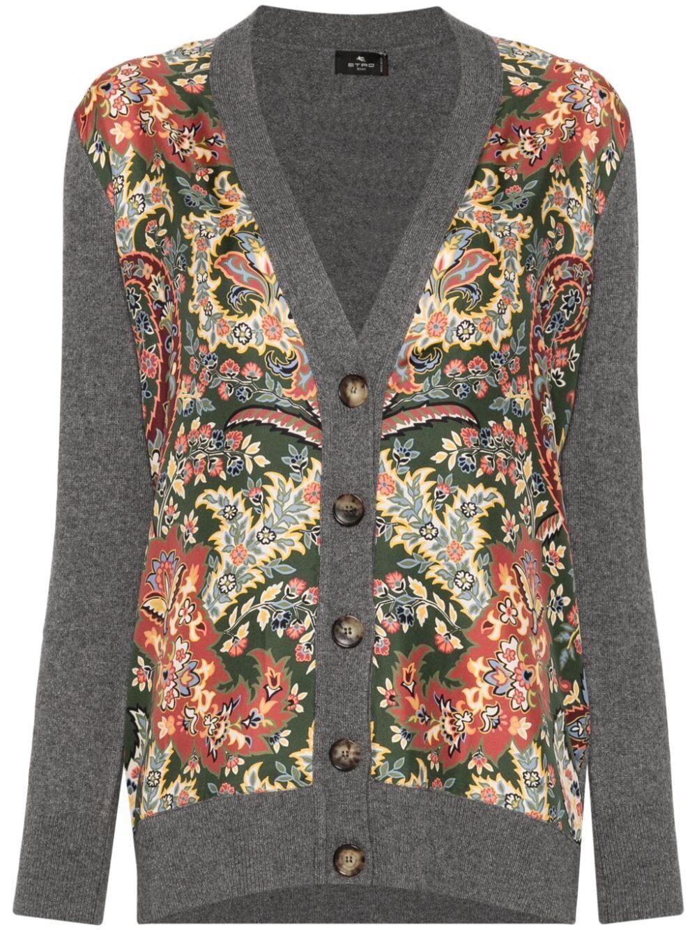 Áo Khoác Cardigan Họa Tiết Paisley Đa Sắc