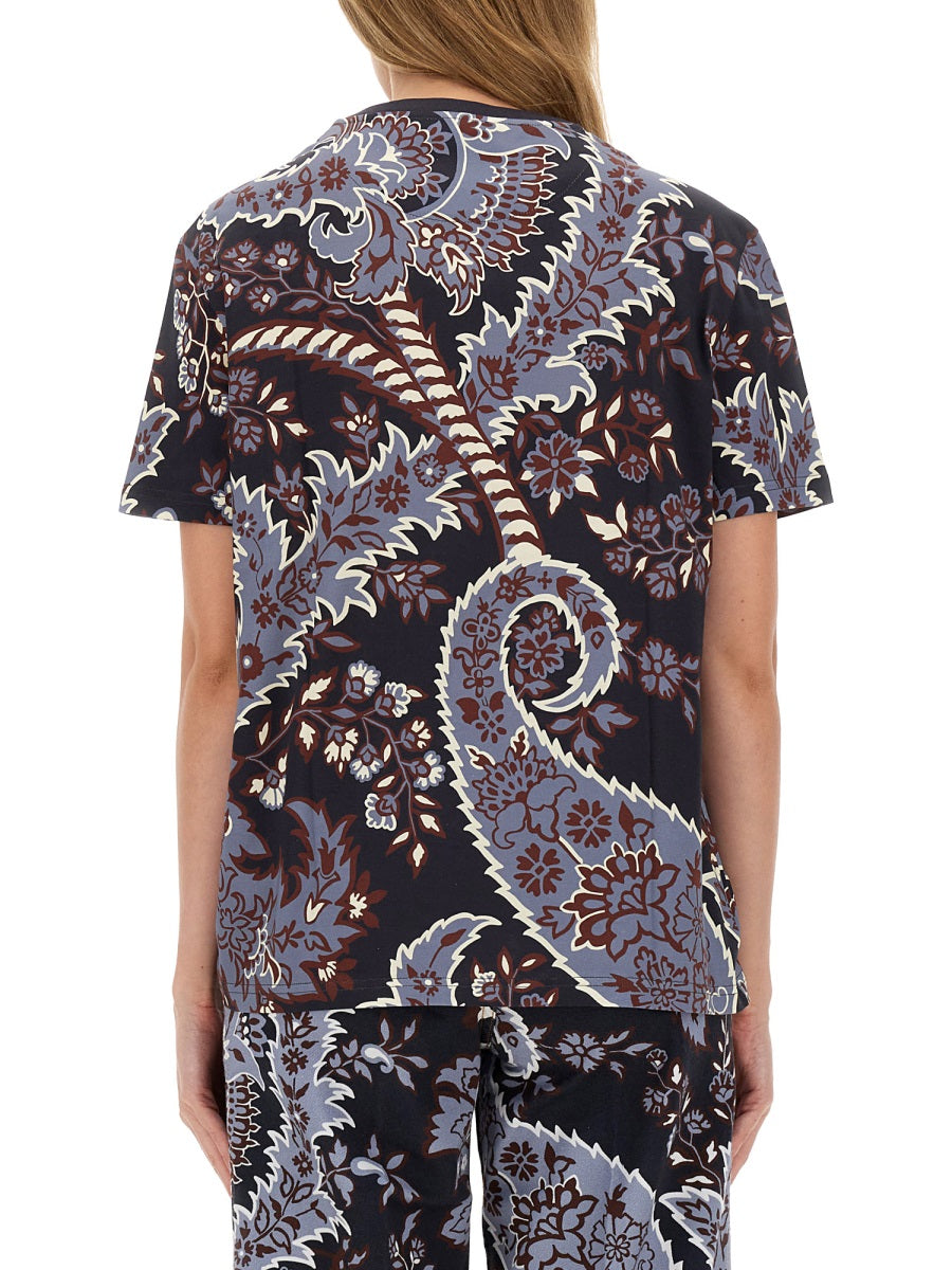 ETRO Paisley Print Oversized T-Shirt - Women's S