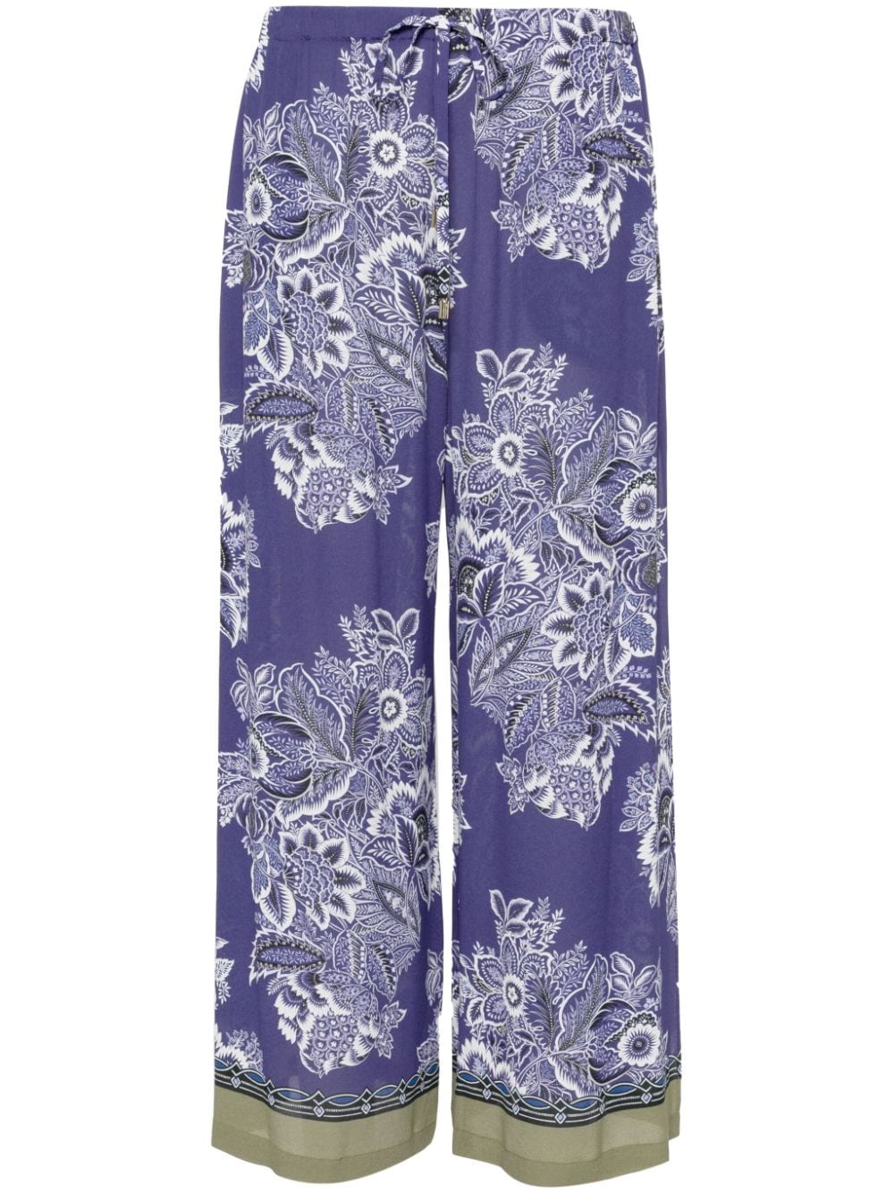 ETRO Playful Blue Floral Pants for Women - Seasonal Must-Have