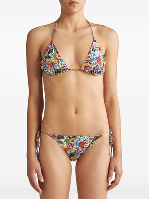 ETRO White Floral and Fruit Print Bikini for Women - SS24 Collection