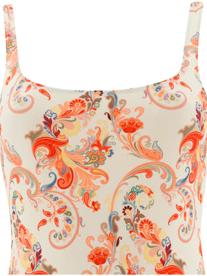 ETRO Regular Fit Paisley Print Swimsuit