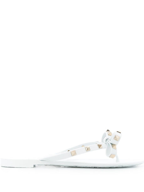 VALENTINO GARAVANI Summer Rockstud Bow Thong Sandals