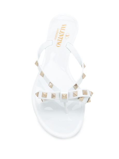 VALENTINO GARAVANI Summer Rockstud Bow Thong Sandals