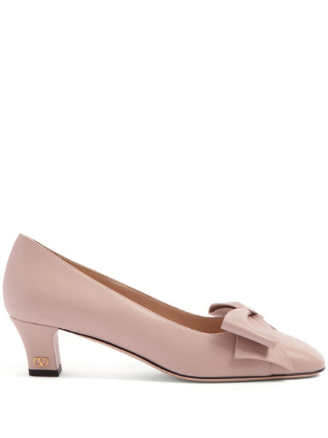 VALENTINO GARAVANI Leather Pumps with Oversized Bow Detail