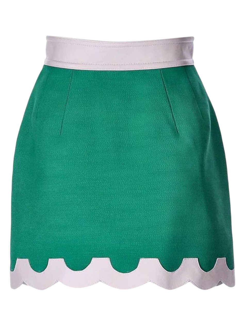 CASABLANCA Beige and Green SS23 Skirt for Women