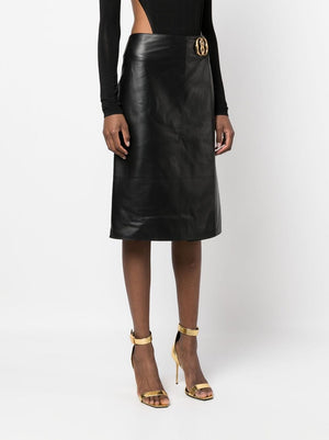 BALLY Black Mid Skirt - 23FW Collection for Women