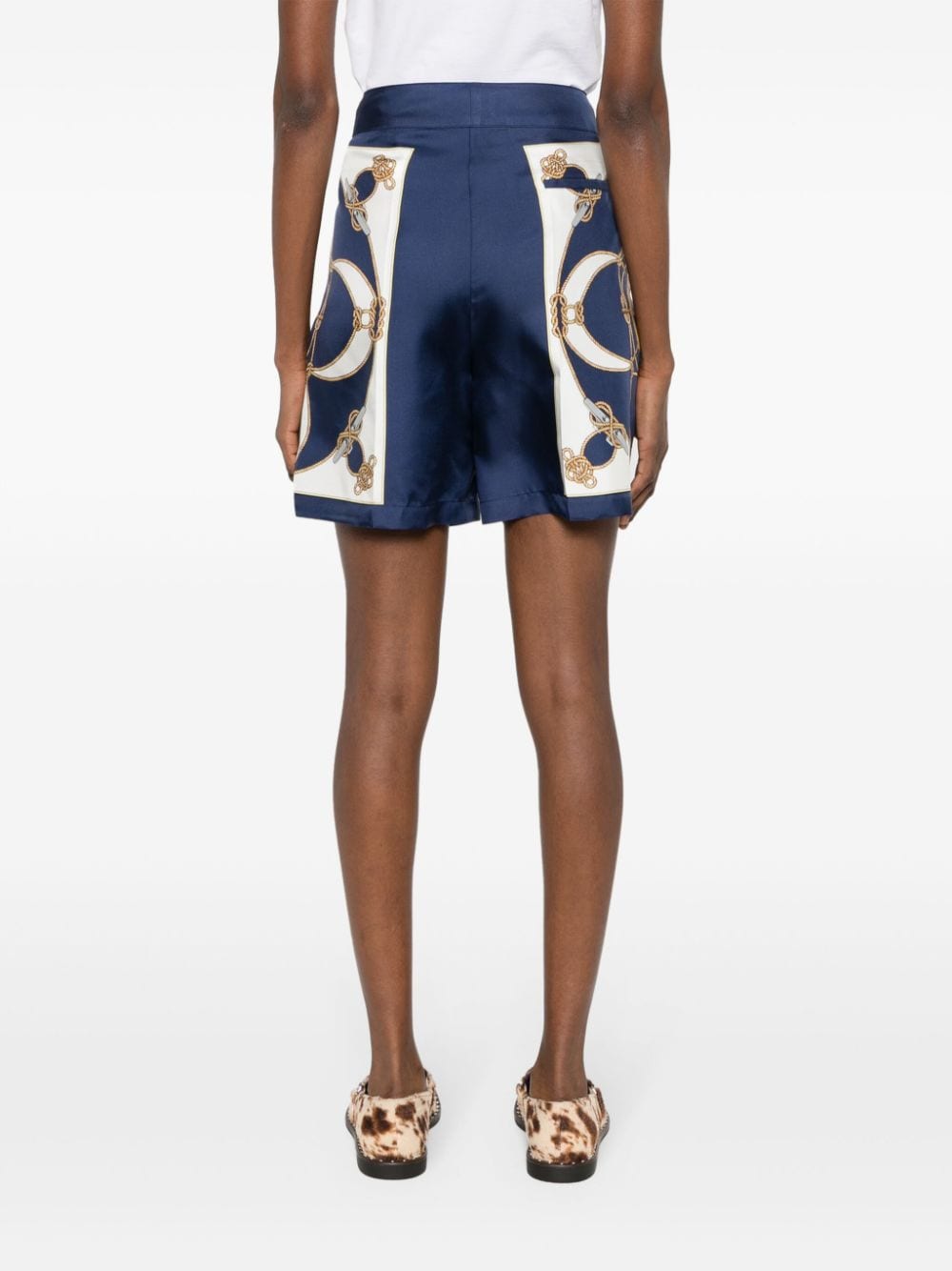 BALLY 24SS Women's Blue Shorts & Burmudas for the Summer Season