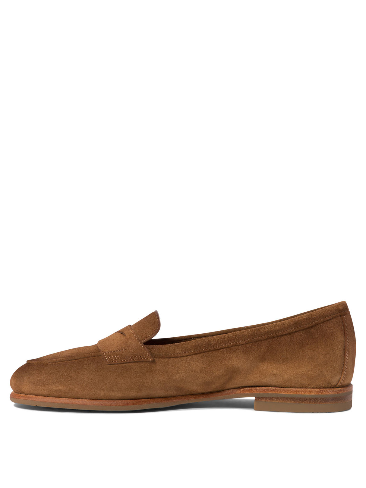 SANTONI Elegant Suede Carla Loafers for Women