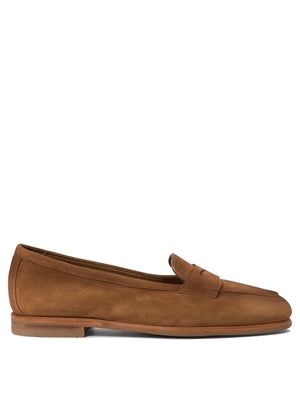 SANTONI Elegant Suede Carla Loafers for Women