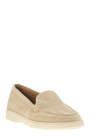 SANTONI Suede Moccasin - Elegant Comfort for Everyday Wear