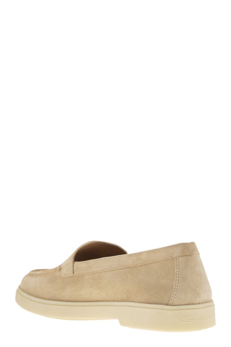 SANTONI Suede Moccasin - Elegant Comfort for Everyday Wear