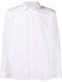 VALENTINO Men's White Cotton Long-Sleeved Shirt for FW21