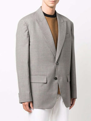 VALENTINO Men's Grey Wool Jacket - FW21