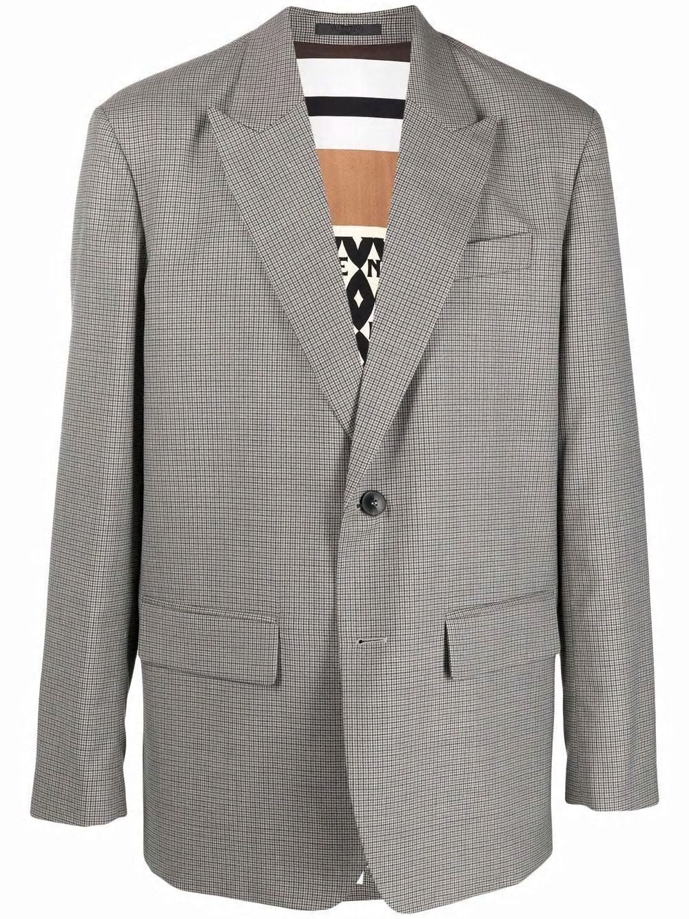 VALENTINO Men's Grey Wool Jacket - FW21