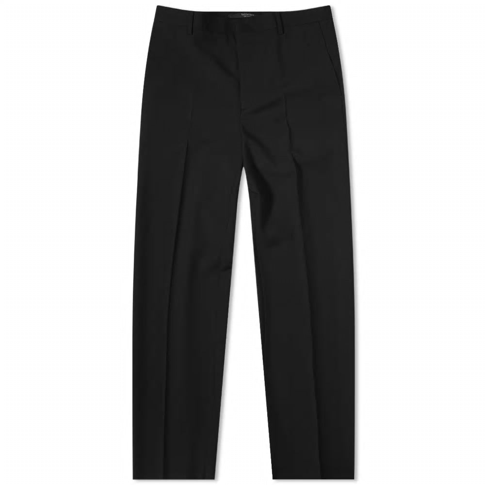 VALENTINO Sophisticated Black Trousers with Single Pleats