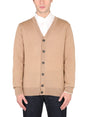 A.P.C. Men's V-Neck Front Button Cardigan