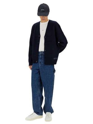 A.P.C. Men's Regular Fit Wool Cardigan