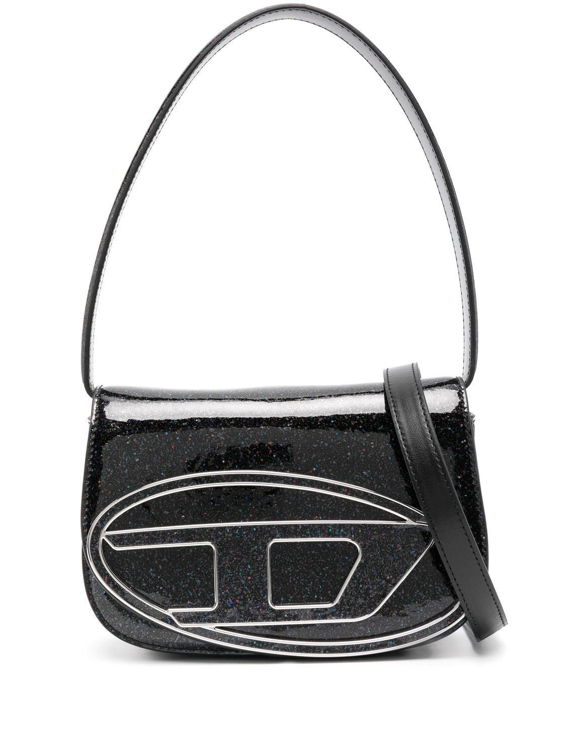 DIESEL Patent Leather Iridescent Shoulder Handbag