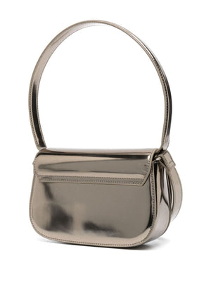 DIESEL Gleaming Gold Patent Leather Mini Shoulder Bag